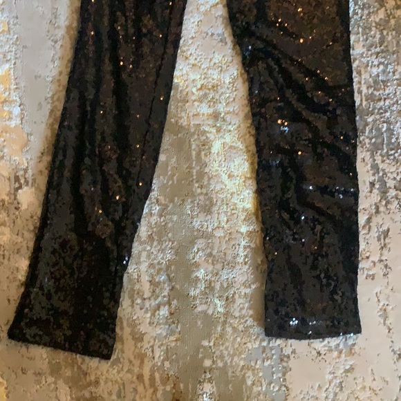 Black sequin jumpsuit. Size 2.JAYGODFREY - Picture 6 of 13